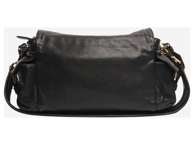 Prada Schultertasche aus schwarzem Leder Explore - Ansicht 4