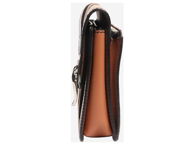 Proenza Schouler Clutch in pelle esotica a righe marrone - vista 2