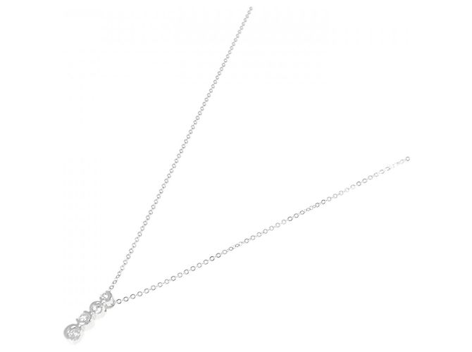 Autre Marque Collana in diamante K18WG Argento - vista 2