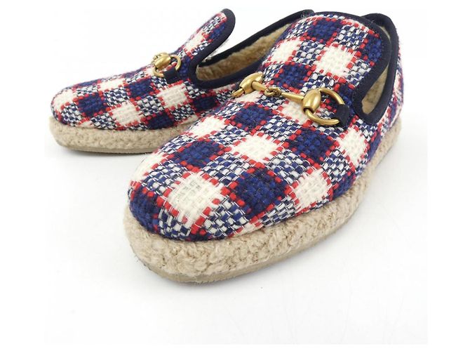 Scarpe Gucci Bianco Rosso Blu navy - vista 3