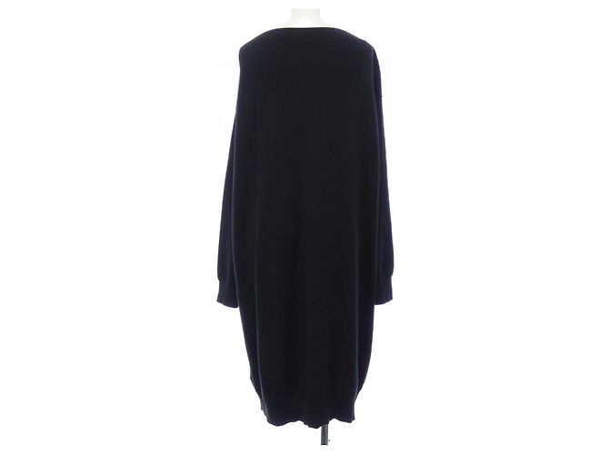 Hermès Seiden-Kaschmir-Kleid Hermes 3H2515D6 Schwarz - Ansicht 2