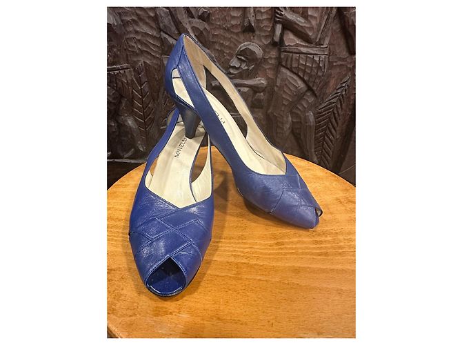 Blaue Leder-Pumps Minelli - Ansicht 2