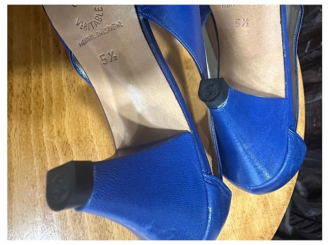 Blaue Leder-Pumps Minelli - Ansicht 6