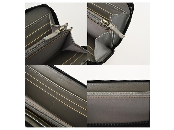 Cartera larga de cuero negro Camelia de Chanel - vista 9