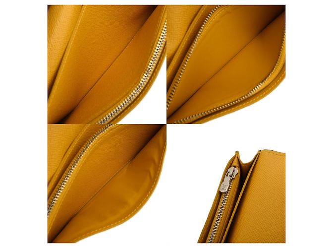 Portafoglio Lungo Brazza in Taiga Louis Vuitton Giallo - vista 10