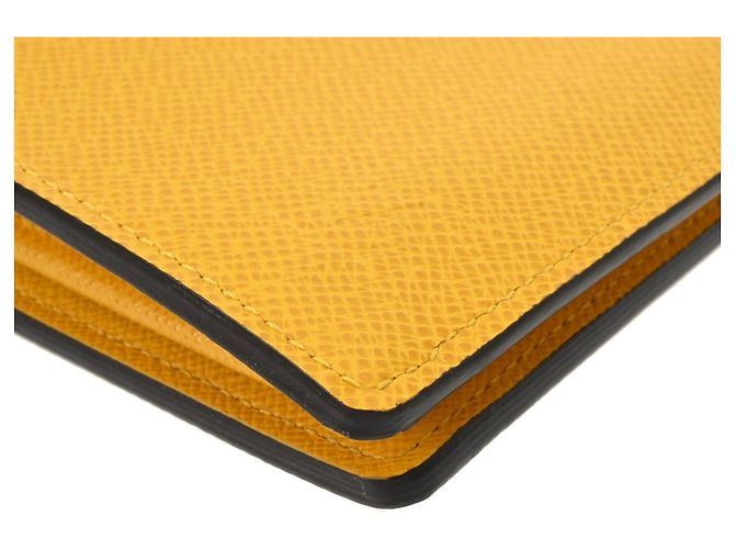Portafoglio Lungo Brazza in Taiga Louis Vuitton Giallo - vista 6