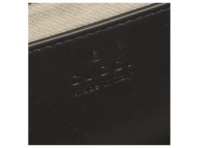 Borsa a mano piccola in pelle matelassé GG nera di Gucci Nero - vue 4