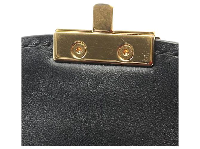 Borsa a mano piccola in pelle matelassé GG nera di Gucci Nero - vue 7