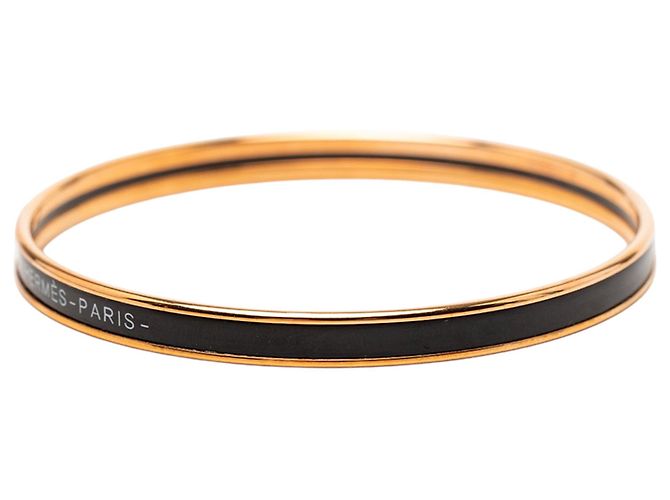 Bracciale uni in smalto nero extra stretto Hermès 62 - vista 2