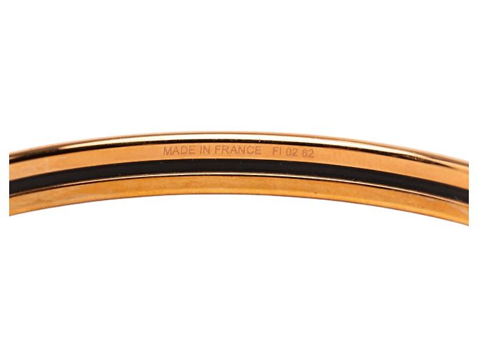 Bracciale uni in smalto nero extra stretto Hermès 62 - vista 6
