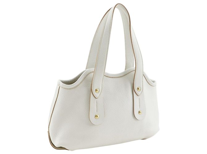 Salvatore Ferragamo Ferragamo Weiße Leder-Tasche - Ansicht 3