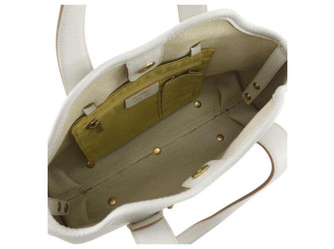 Salvatore Ferragamo Ferragamo Weiße Leder-Tasche - Ansicht 4