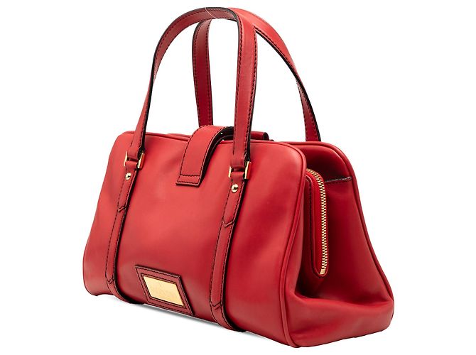 Borsa in pelle rossa Valentino Rosso - vista 2