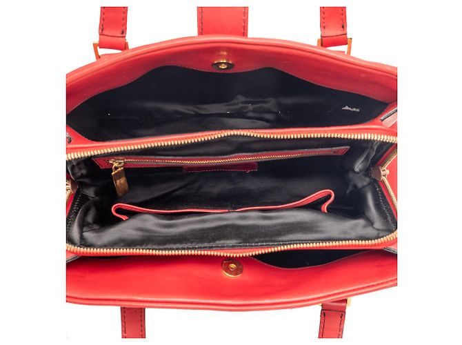 Borsa in pelle rossa Valentino Rosso - vista 4
