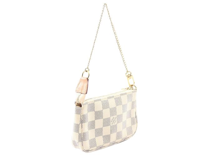 Mini Pochette Accessoires Damier Azur Bianco Louis Vuitton - vista 2