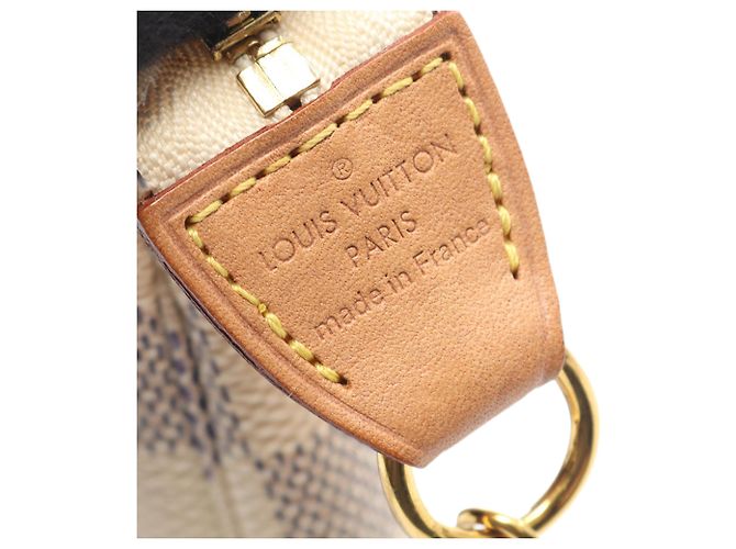 Mini Pochette Accessoires Damier Azur Bianco Louis Vuitton - vista 4