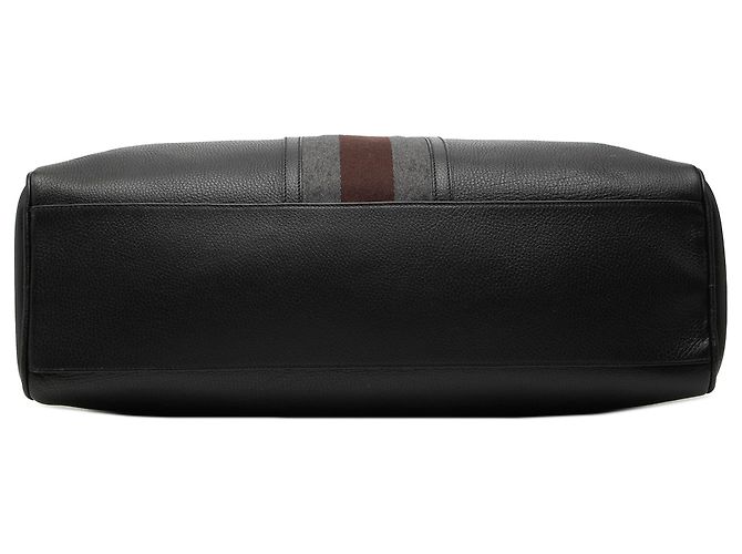 Borsa da viaggio in pelle nera Web Gucci Nero - vista 3