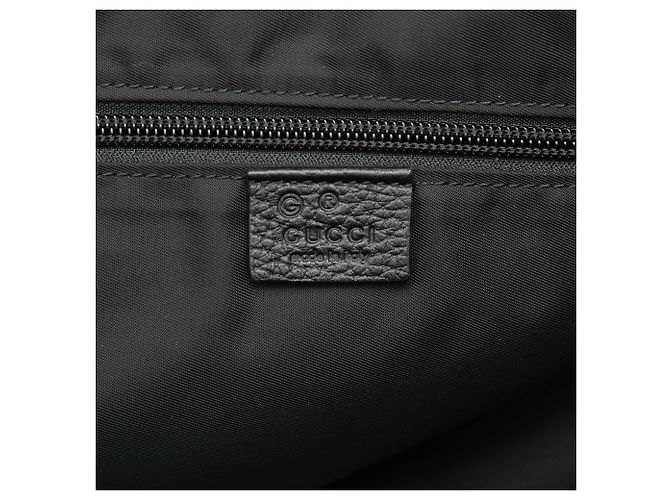 Borsa da viaggio in pelle nera Web Gucci Nero - vista 5