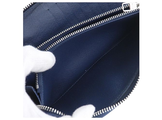 Portafoglio lungo verticale Zippy Taiga blu Louis Vuitton Blu navy - vista 6