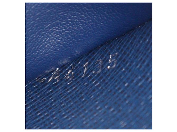 Portafoglio lungo verticale Zippy Taiga blu Louis Vuitton Blu navy - vista 8