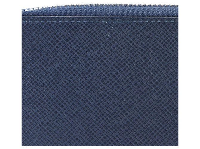 Portafoglio lungo verticale Zippy Taiga blu Louis Vuitton Blu navy - vista 9