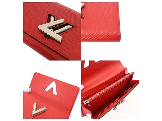 Cartera Larga Twist Coquelicot Epi Louis Vuitton Roja - vista 9