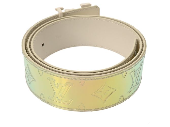 Cintura a forma di LV Monogram Prism di Louis Vuitton Argento - vista 3