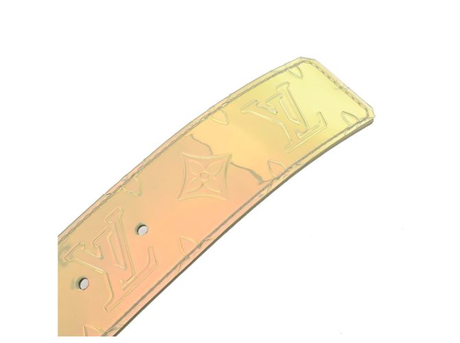 Cintura a forma di LV Monogram Prism di Louis Vuitton Argento - vista 6