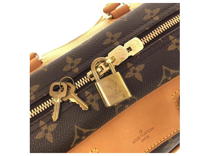 Borsa a mano Bowling Vanity Monogram Louis Vuitton Marrone - vista 3