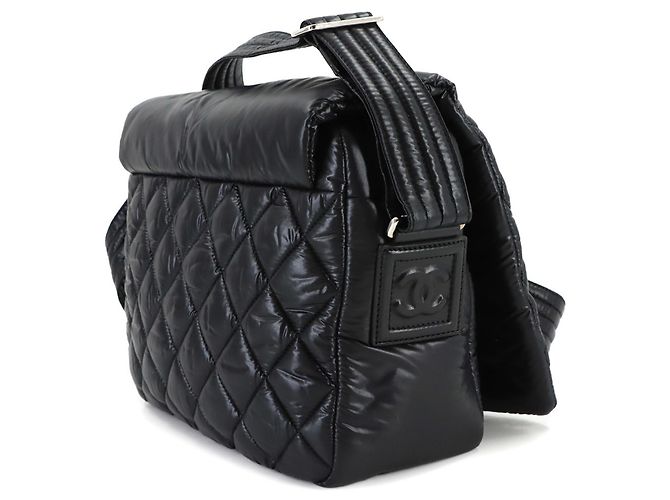 Borsa a spalla piccola Chanel Coco Cocoon Nero - vista 4