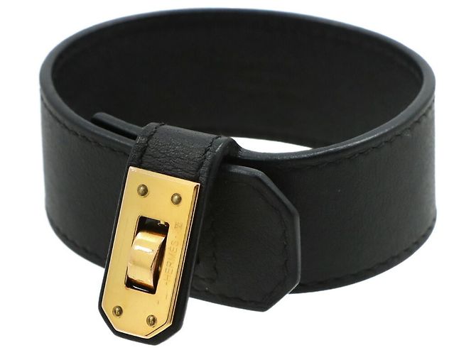 Bracciale Charm Kelly Twist PM di Hermès Nero - vista 8