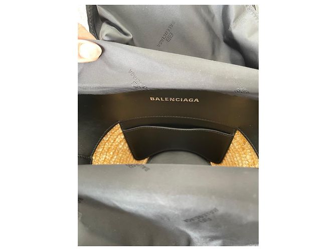 Cesta in Paglia Balenciaga Nero - vista 5