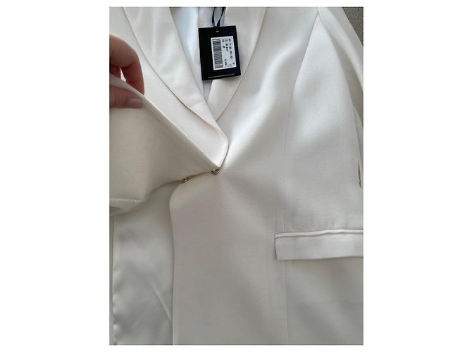 Blazer blanco Elisabetta Franchi - vista 5
