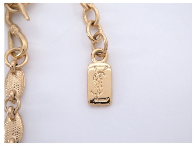 NEUE VINTAGE YVES SAINT LAURENT HALSKETTE ROTER RUBINSTEIN STRASS Golden - Ansicht 5