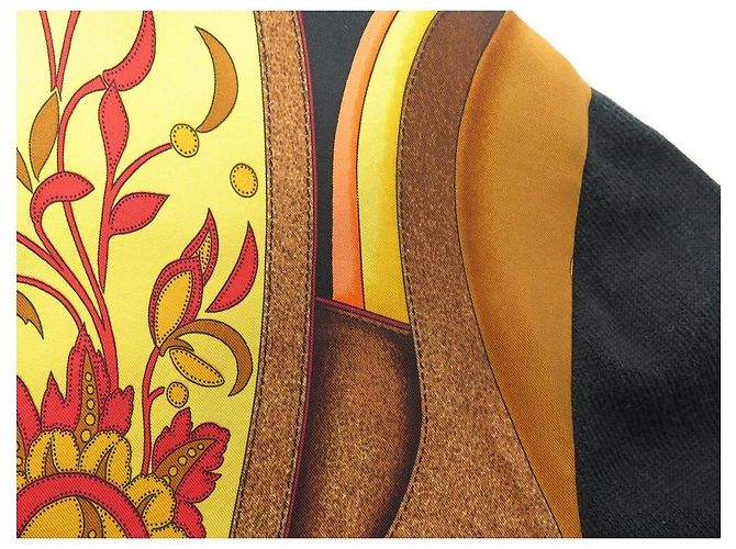 Hermès HERMES CARDIGAN AMAZONEN FESTIVAL L 44 WOLLE SEIDE SCHWARZ STRICKJACKE - Ansicht 11