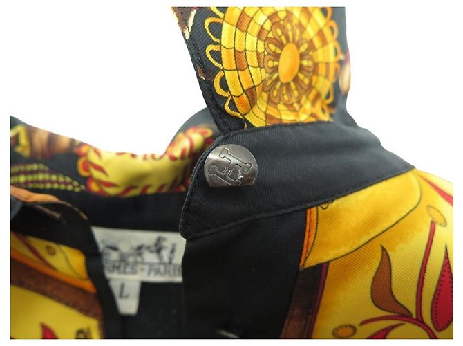 Hermès HERMES CARDIGAN AMAZONEN FESTIVAL L 44 WOLLE SEIDE SCHWARZ STRICKJACKE - Ansicht 12