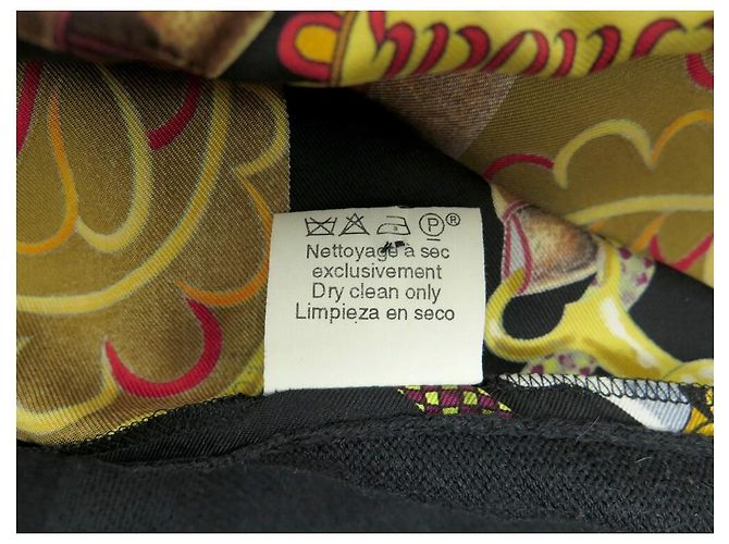 Hermès HERMES CARDIGAN AMAZONEN FESTIVAL L 44 WOLLE SEIDE SCHWARZ STRICKJACKE - Ansicht 7