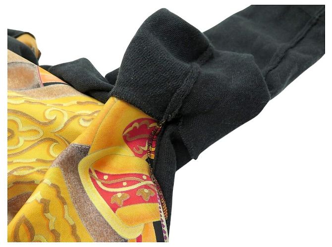 Hermès HERMES CARDIGAN AMAZONEN FESTIVAL L 44 WOLLE SEIDE SCHWARZ STRICKJACKE - Ansicht 8