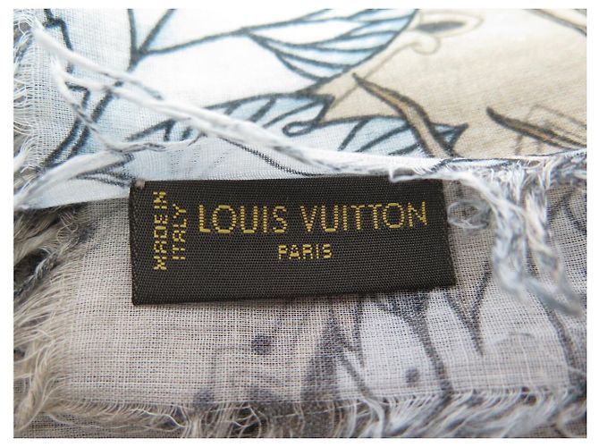 ETOLA LOUIS VUITTON X SCOTT CAMPBELL MONOGRAM TATTOO 2011 BUFANDA DE ALGODÓN Beige - vista 9
