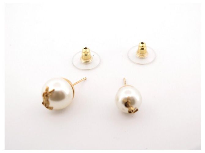 Yves Saint Laurent NUOVE ORECCHINI SAINT LAURENT 691563 CASSANDRE PERLE D'ORO - vista 5