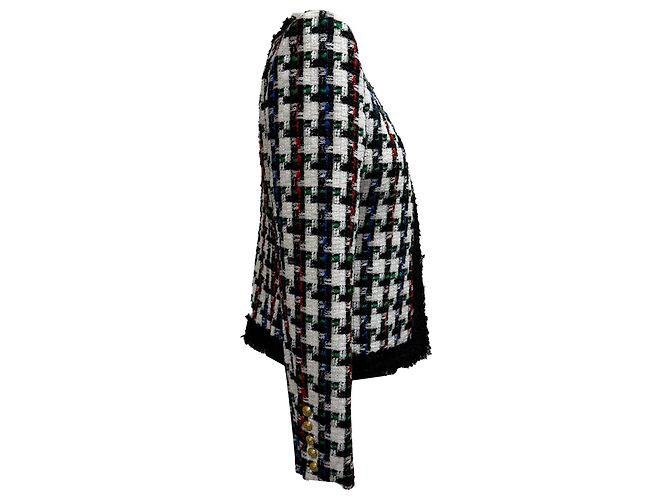 Balmain Tweed Open Blazer in Multicolor Polyamide Multiple colors - view 2