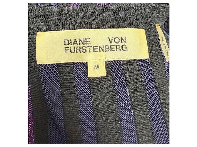 Top Wrap Diane von Furstenberg in Viscosa Multicolore - vista 4