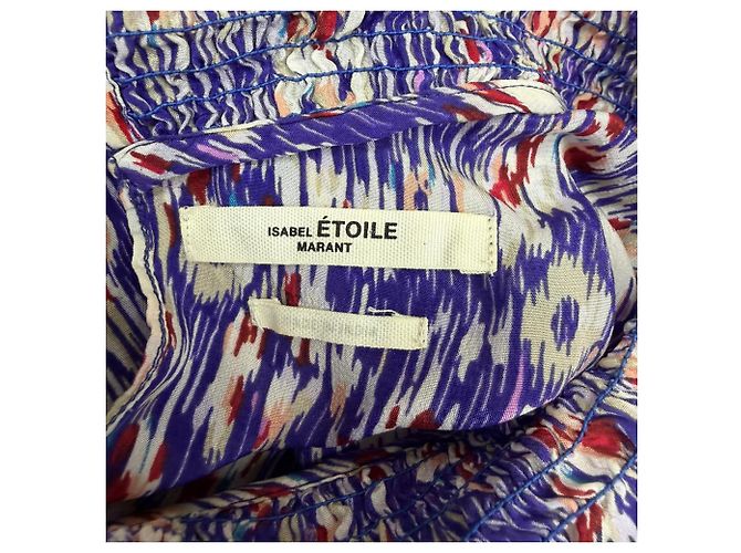 Blouse à col roulé imprimée Isabel Marant Étoile en soie multicolore - vue 4
