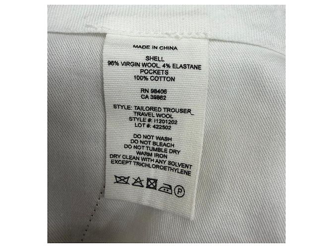 Pantalones rectos de lana burdeos de Theory Roja - vista 4