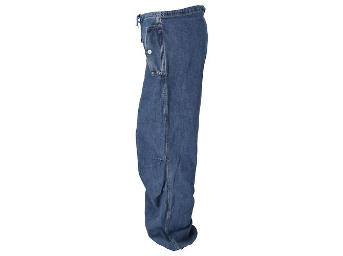 Autre Marque Dion Lee Parachute Weite Jeans aus hellblauem Baumwollstoff - Ansicht 2