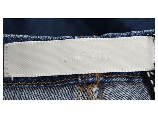 Autre Marque Dion Lee Parachute Weite Jeans aus hellblauem Baumwollstoff - Ansicht 5