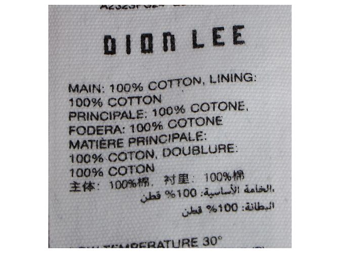 Autre Marque Dion Lee Parachute Weite Jeans aus hellblauem Baumwollstoff - Ansicht 7