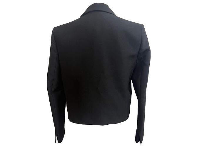 Blazer corto Iro Jomara en algodón negro - vista 3