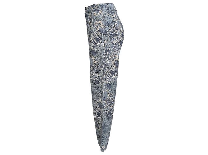 Jeans de pierna recta en denim azul con estampado jacquard Christian Dior - vista 2