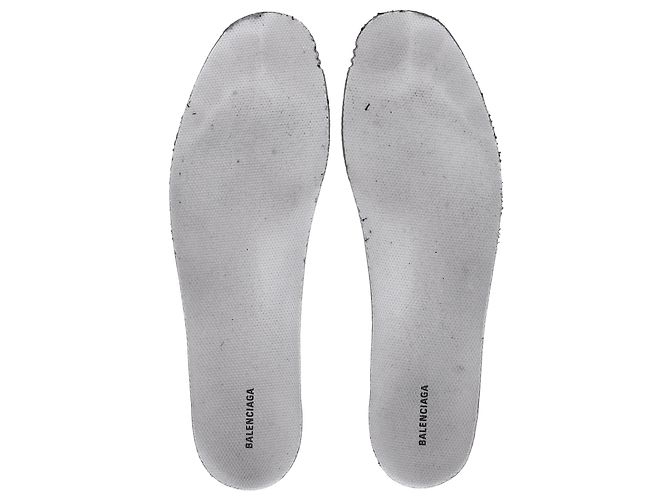 Baskets Balenciaga Triple S à semelle transparente en polyester blanc - vue 8